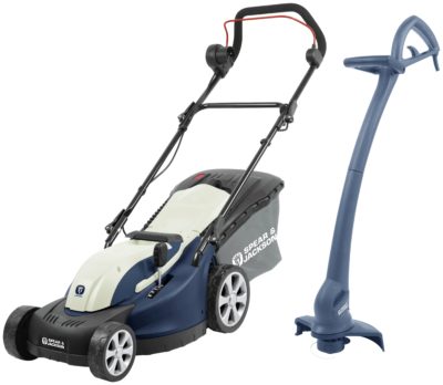 Spear & Jackson 1300W Rotary Lawnmower & 350W Grass Trimmer